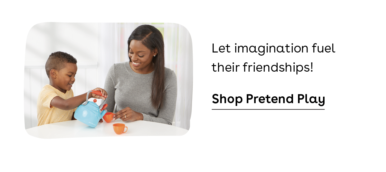 Let imagination fuel their friendships! Shop pretend play