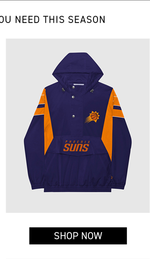 PHOENIX SUNS HOME TEAM HALF-ZIP JACKET