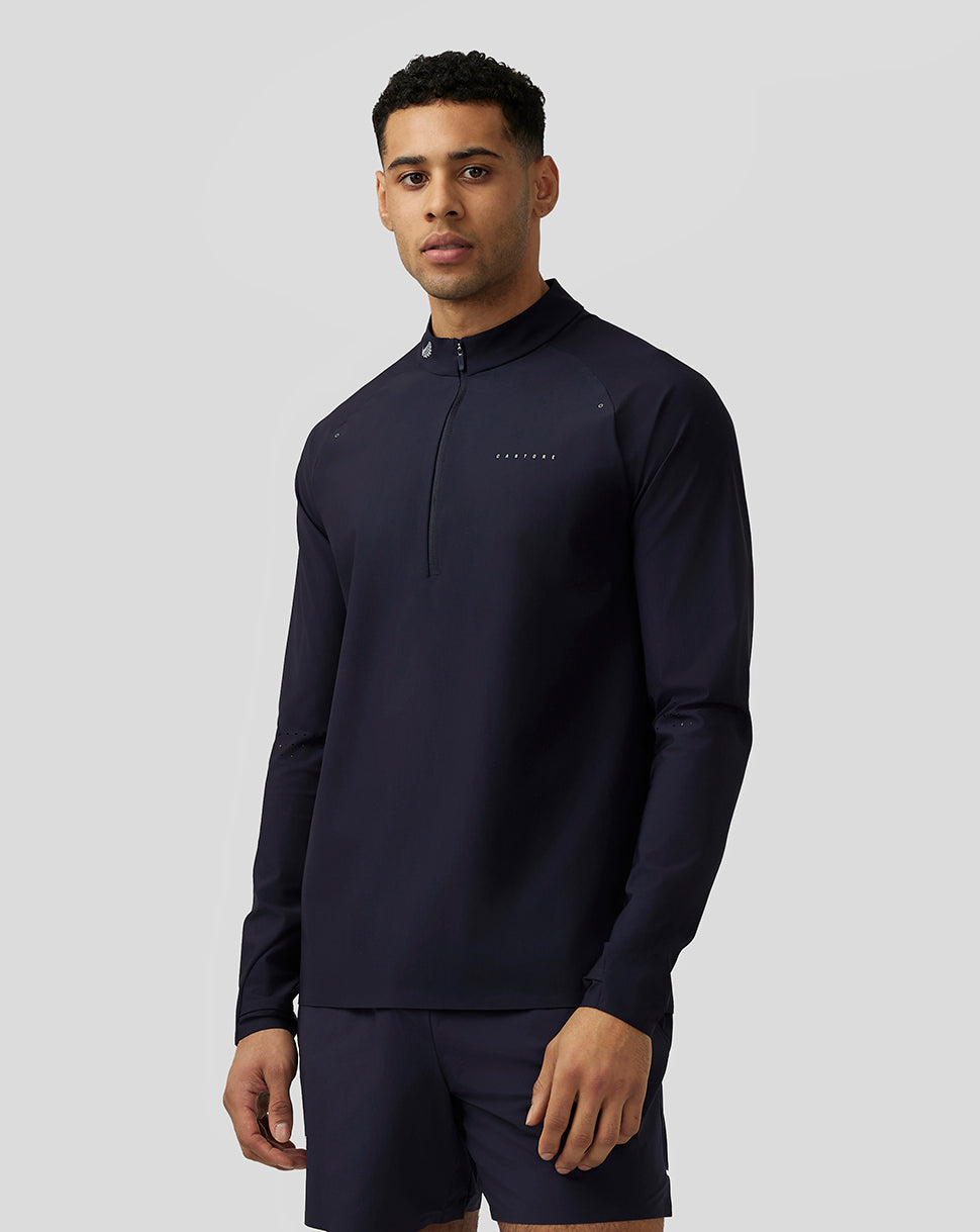 Image of Men’s Zone Ventilation Quarter Zip - Midnight Navy