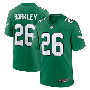  Nike Saquon Barkley  Kelly Green  Alternate Game Jersey