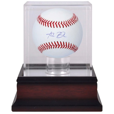 Alec Bohm  Autographed Baseball & Mahogany Baseball Display Case