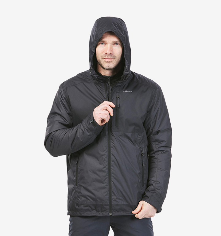 Men's hiking waterproof winter jacket - SH500 14°F