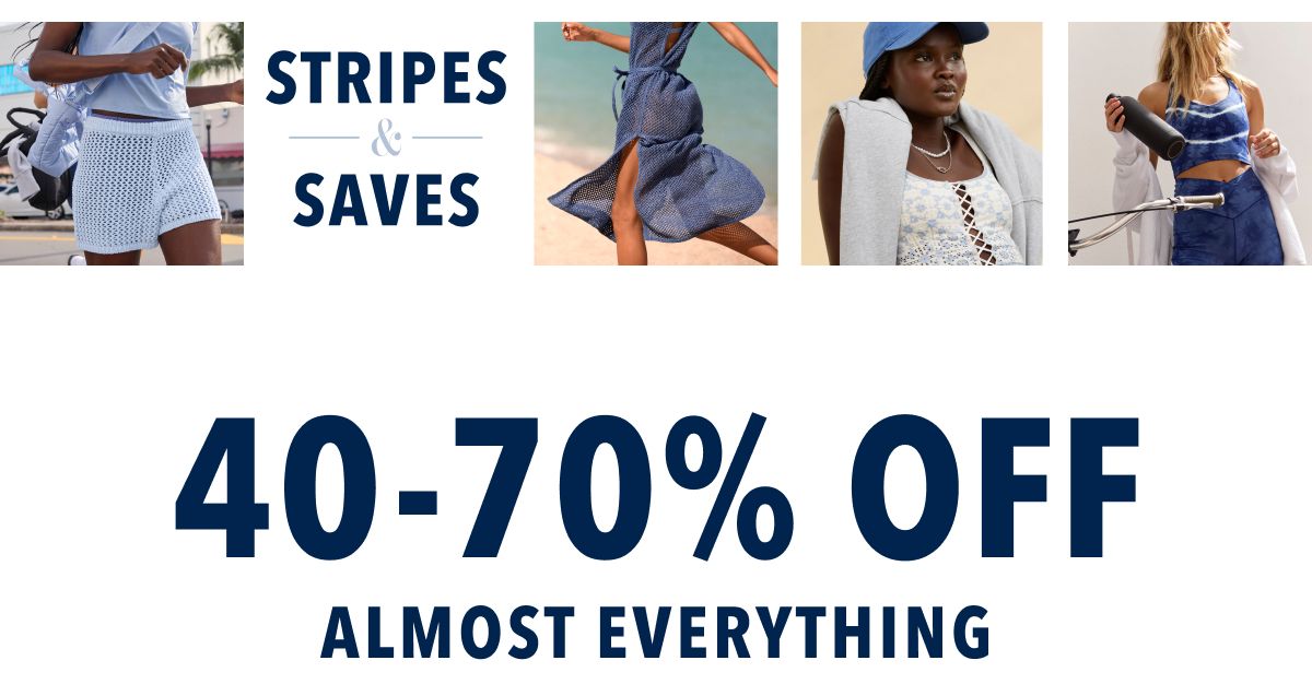 Stripes & Saves 40-70% Off Almost Everything