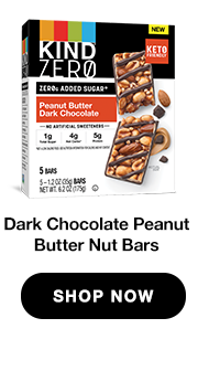 Peanut Butter Dark Chocolate KIND ZEROg Added Sugar Bars