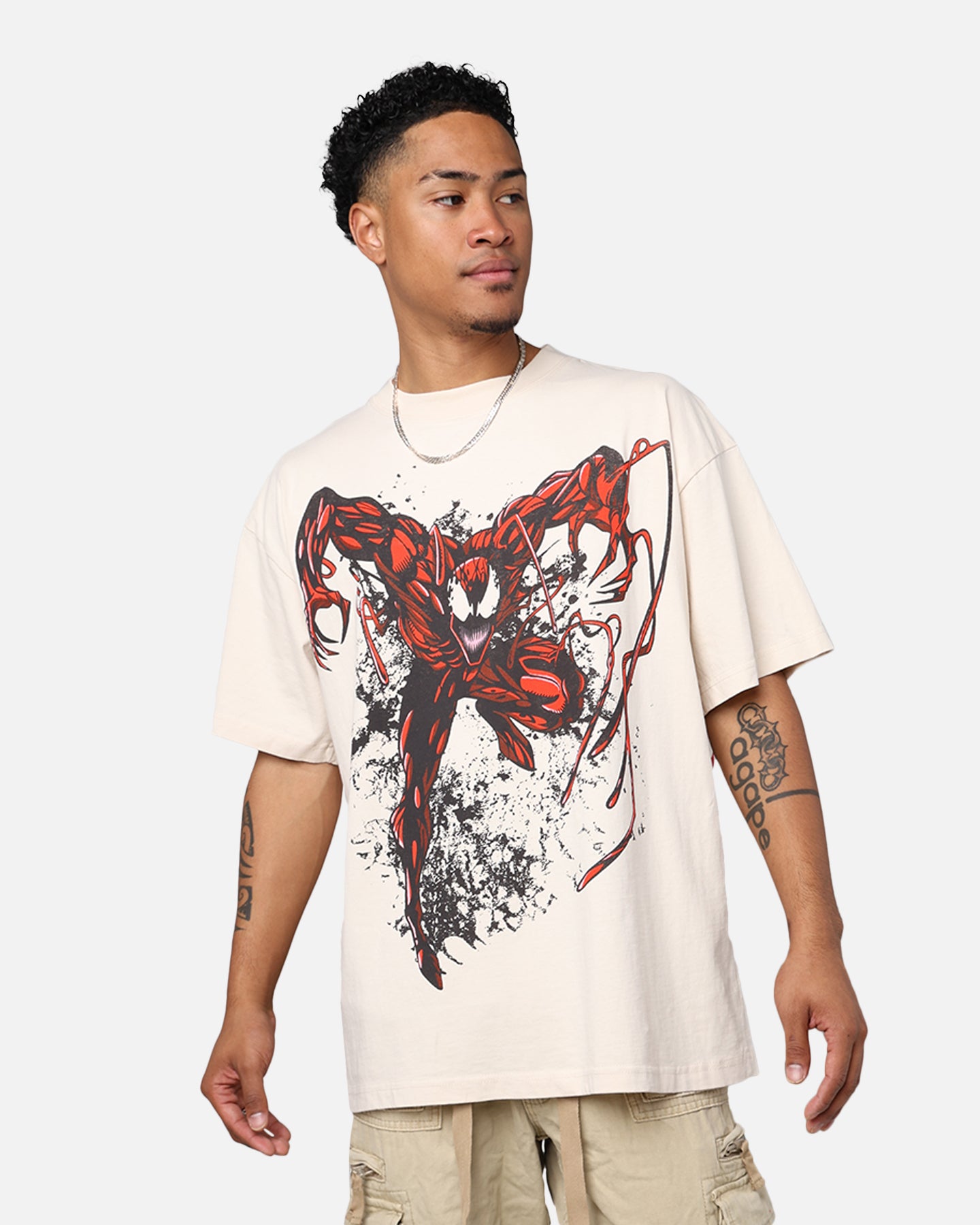 Image of Marvel Spider-Man Carnage T-Shirt Off White