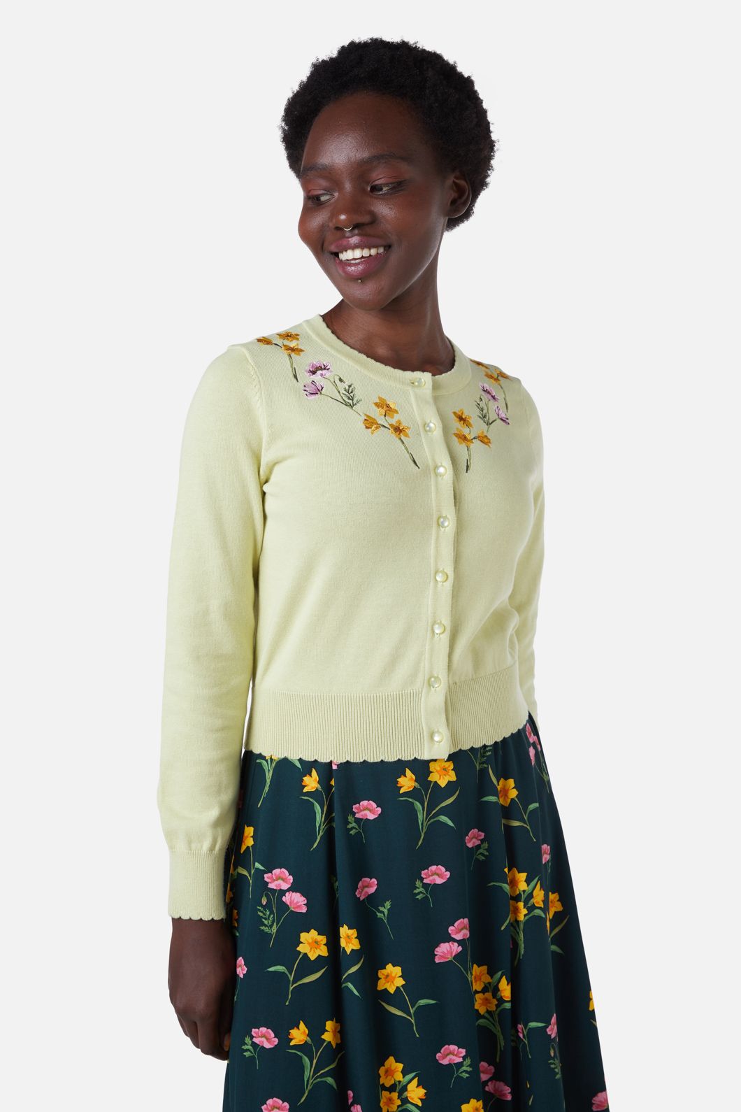 Image of Poppy & Daffodil Cardi