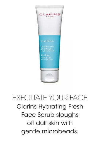 clarin's hydrating face scrub