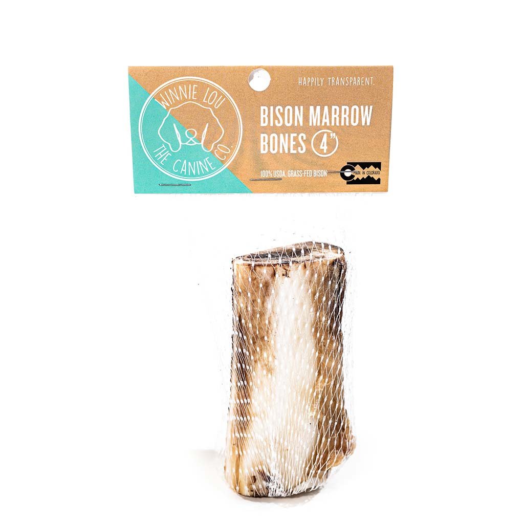 Image of Winnie Lou - Bison Marrow 4'' Dog  Bone