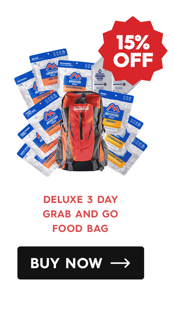 15% Off Deluxe 3 Day Grab and Go Food Bag CTA: Buy Now