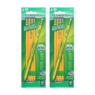 4-ct. #2 Dixon Ticonderoga pencils