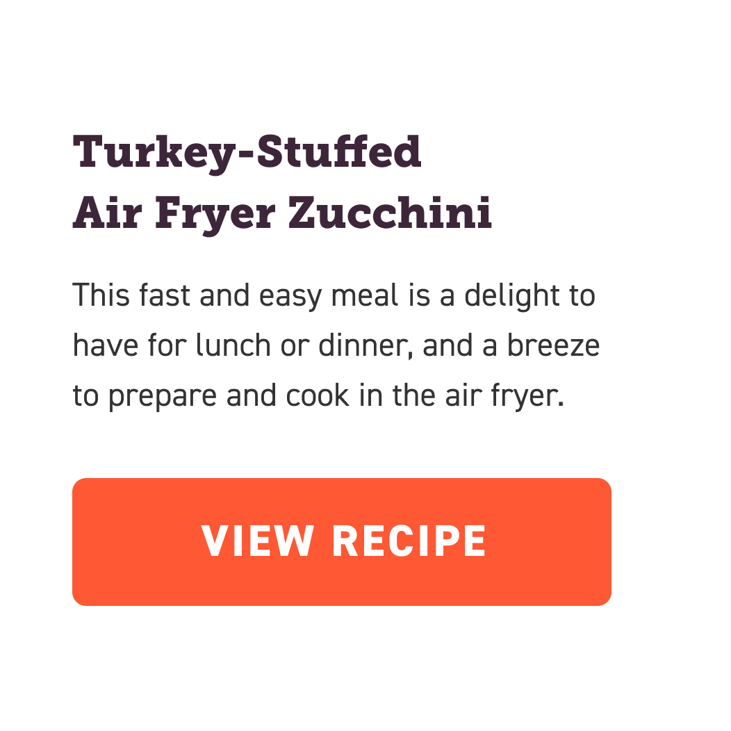 Turkey-stuffed air fryer zucchini