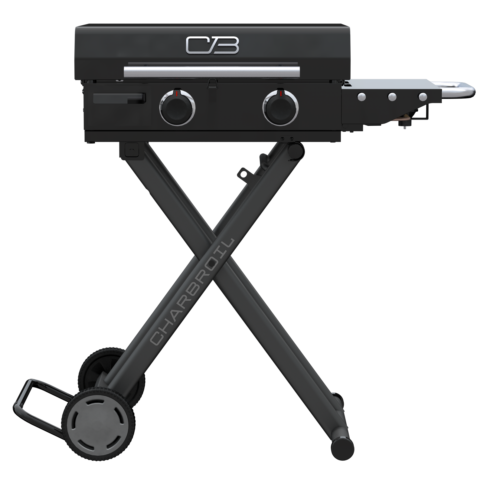 Image of 22" Performance Series™ Folding Cart 2 Burner Portable Propane Gas Griddle