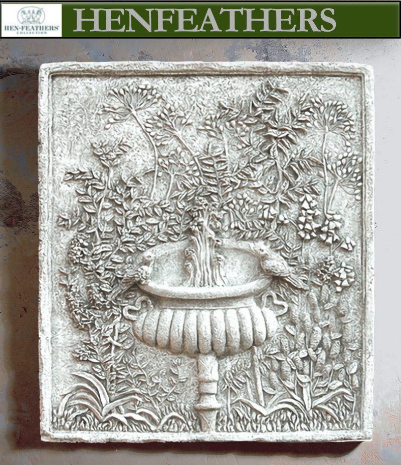 Birds On A Fountain Plaque