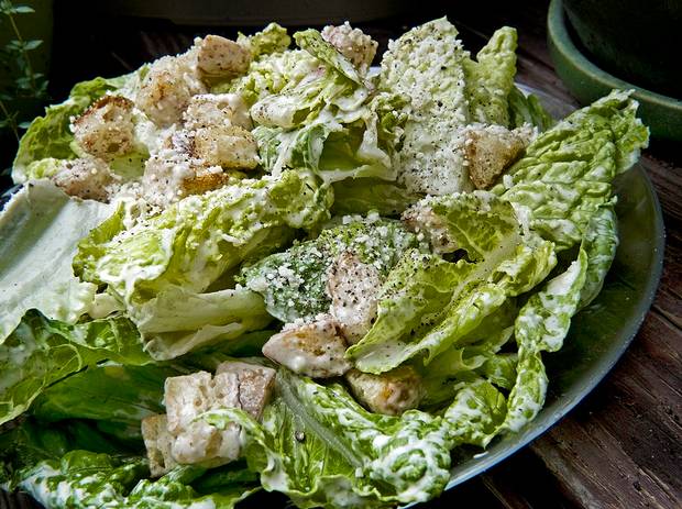 A Caesar salad