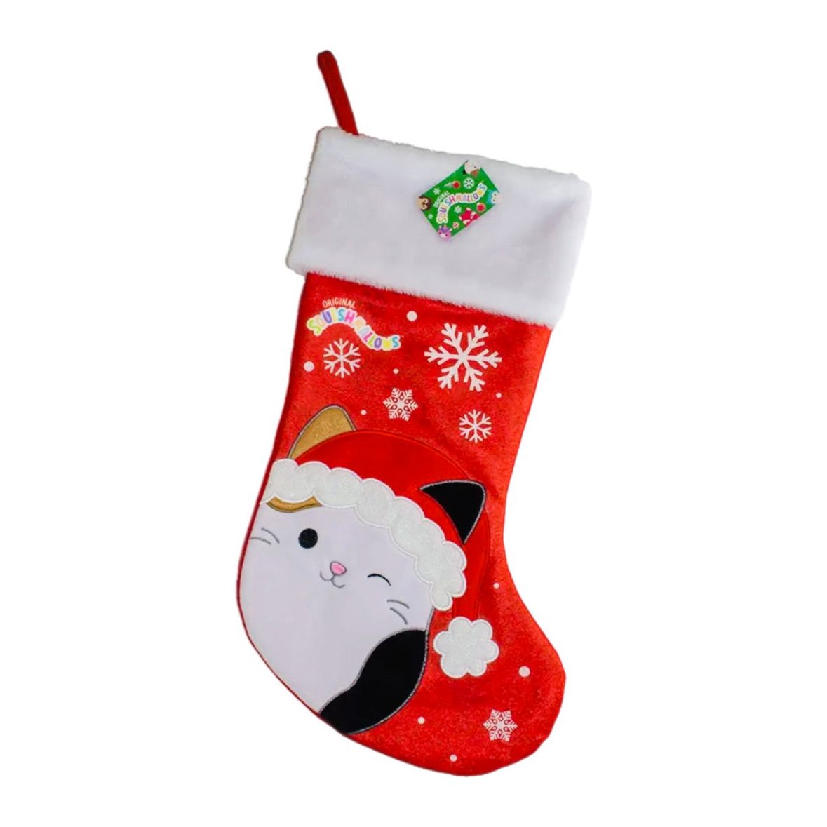 Squishmallow 19" Cam the Cat Christmas Stocking