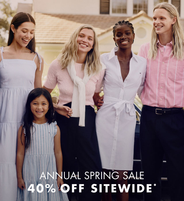 Annual Spring sale                                            40% off sitewide*                                         