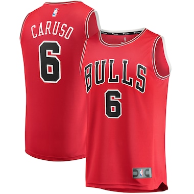  Fanatics Branded Alex Caruso Red  Fast Break Replica Jersey - Icon Edition