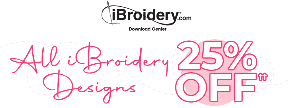 25% Off All iBroidery Designs