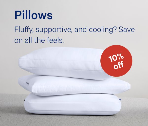 [10% OFF] >> Pillows >> Fluffy, supportive, and cooling? Save on all the feels. >>