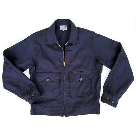 &quot;Rocketeer&quot; Jacket - Navy Blue