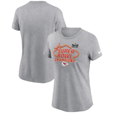  Nike  Heather Gray  Super Bowl LVIII Champions Locker Room Trophy Collection T-Shirt