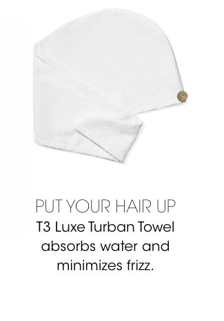 t3 luxe turban towel