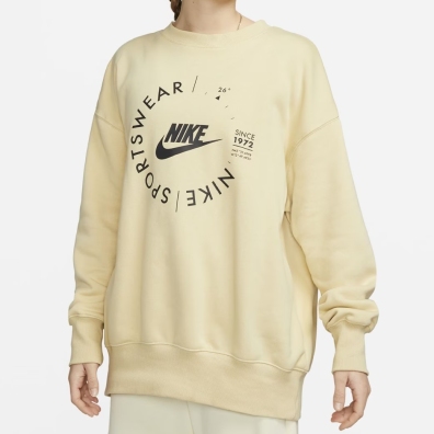 Nike Oversized Crew-Neck Sweatshirt Womens