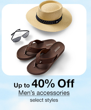 Up to 40% Off Men's accessories, select styles