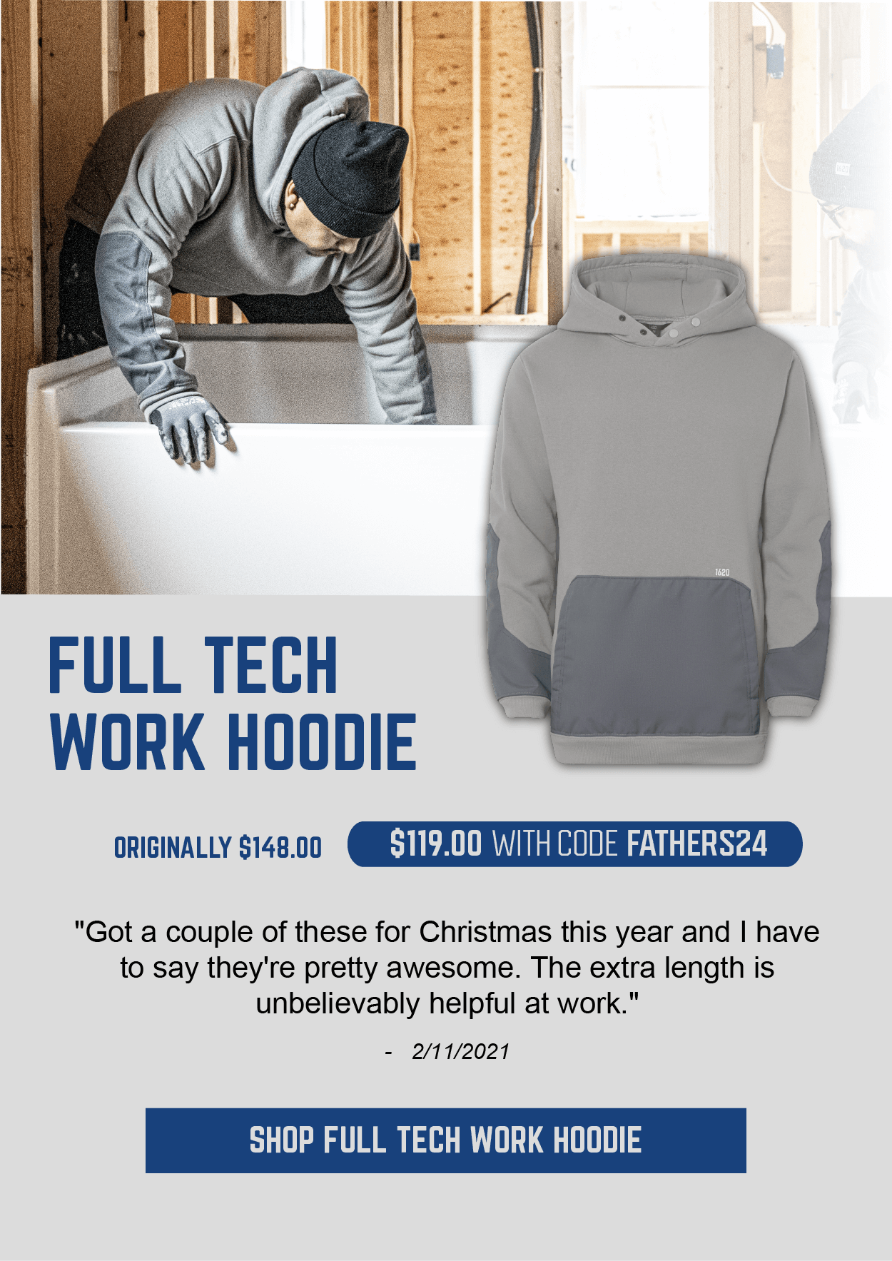 Full Tech Work Hoodie