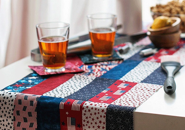 Make an All-American Table Runner