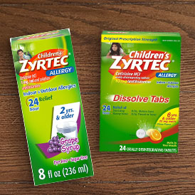 Zyrtec Childrens Products