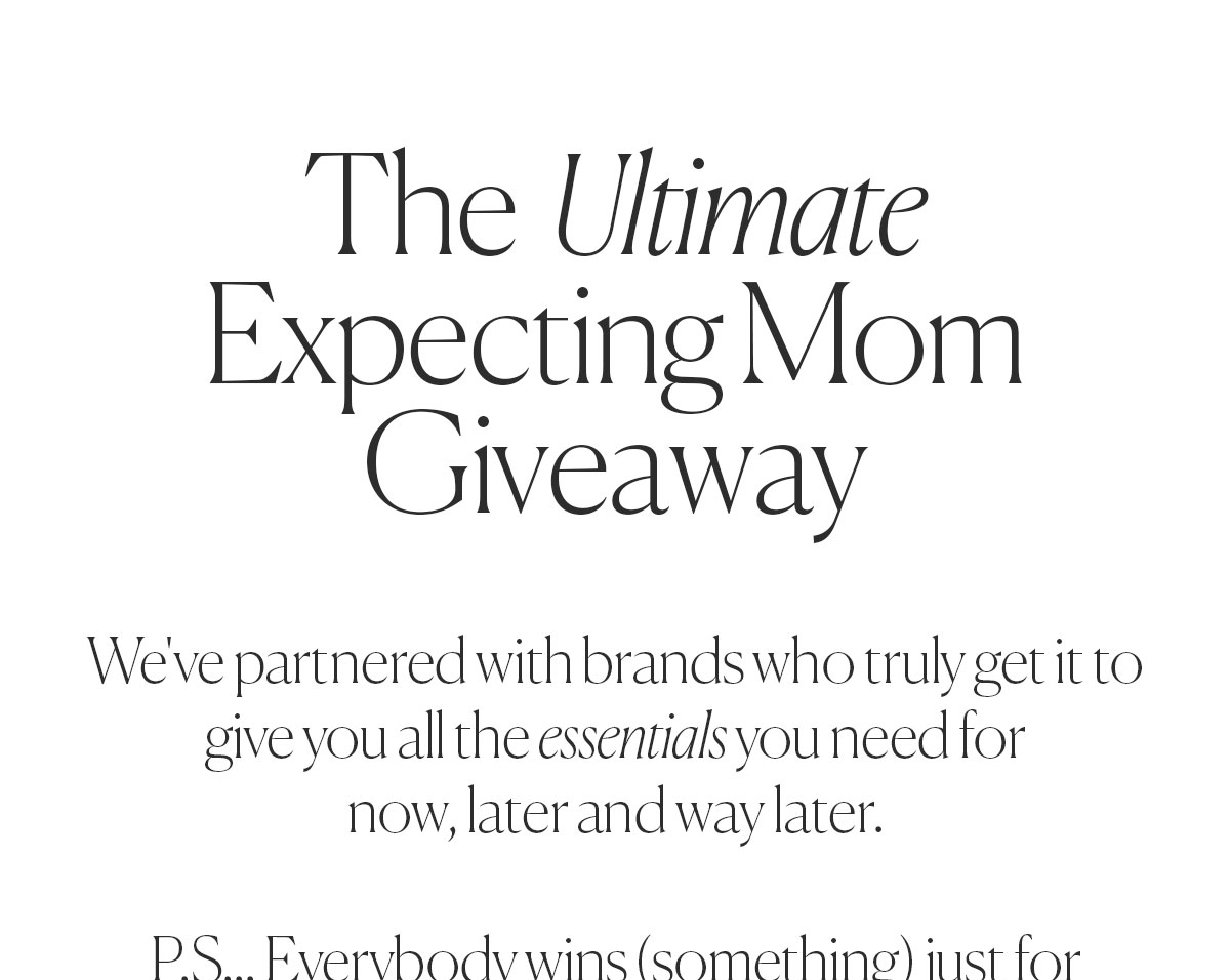 The Ultimate Expecting Mom Giveaway 