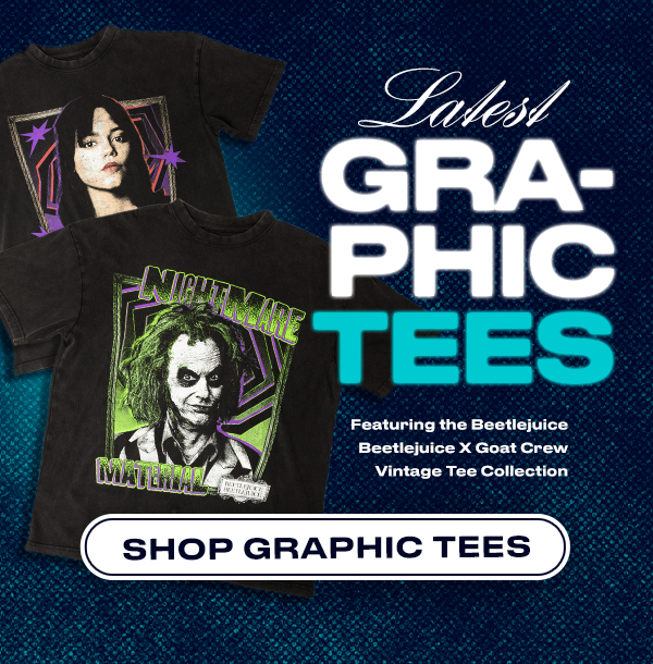 Graphic tees. Shop now