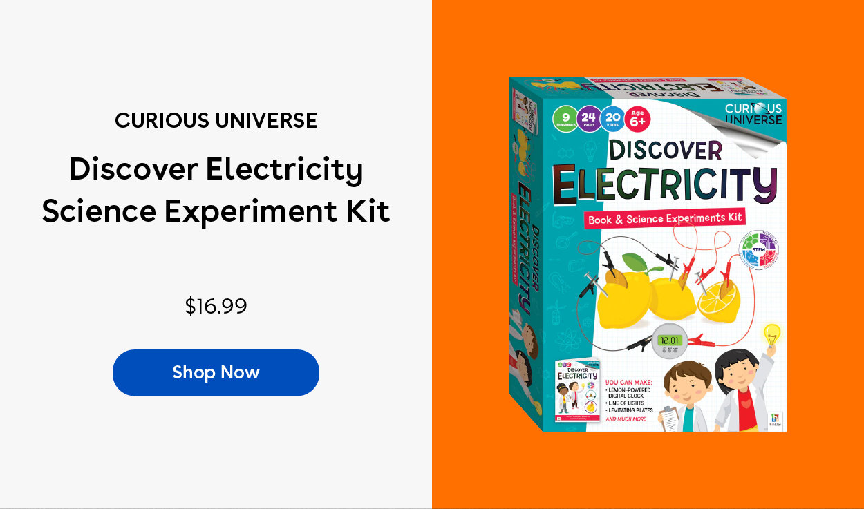 Curious Universe Discover Electricity Science Experiment Kit $16.99 Shop Now