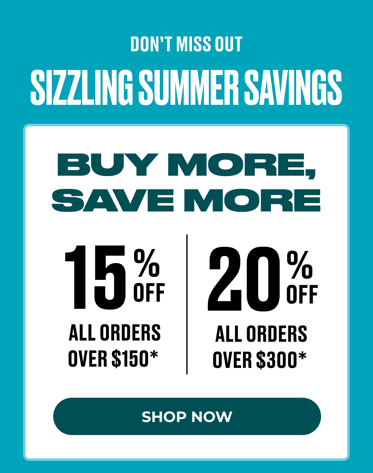 Don't Miss Out Sizzling Summer Savings Buy More Save More