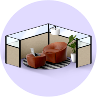 Cubicle icon