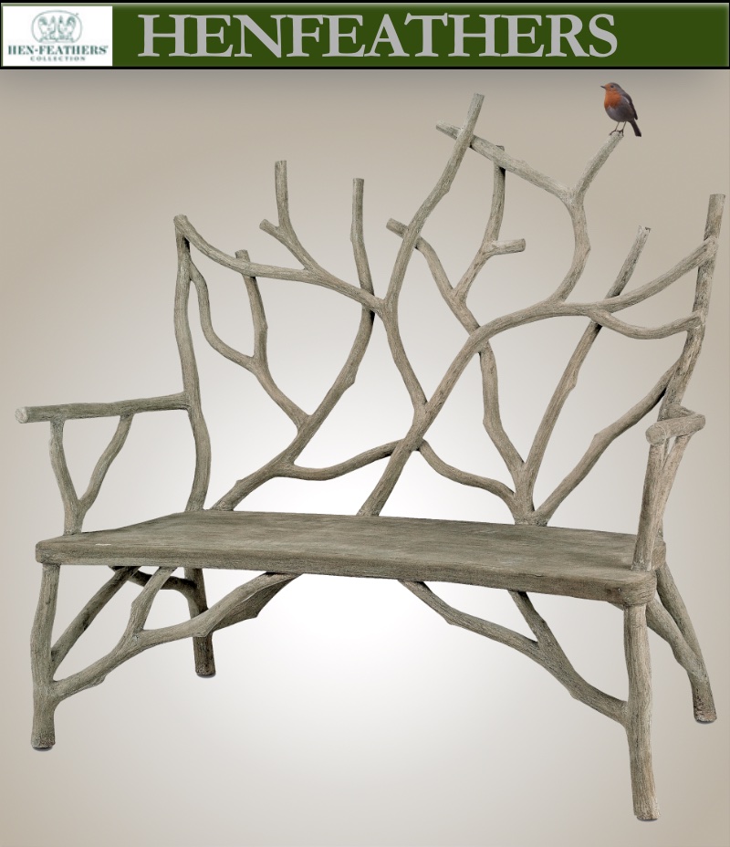 Rivendell Faux Bois Bench