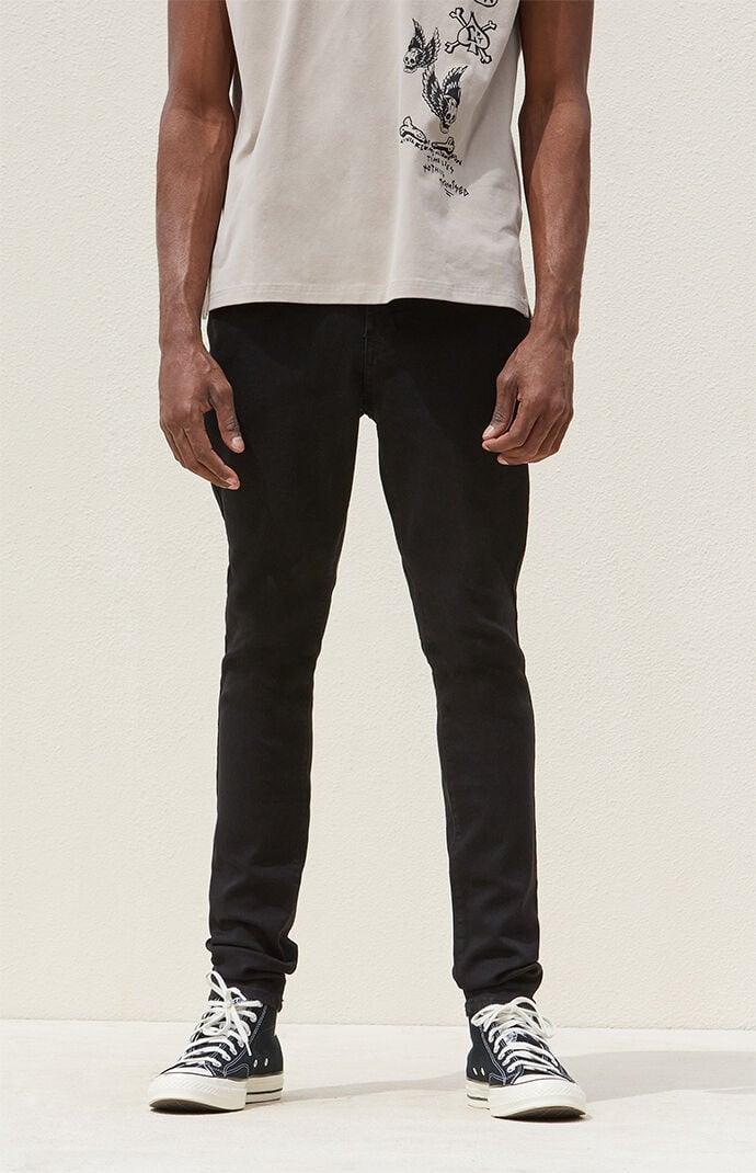 Image: High Stretch Black Stacked Skinny Jeans