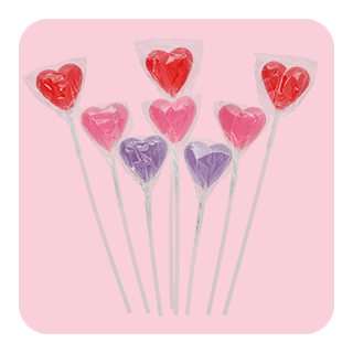 Heart lollipop bouquets