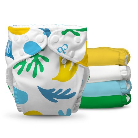 5 One Size Reusable Cloth Diapers with Fleece