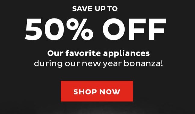 Save up to 50% off sitewide