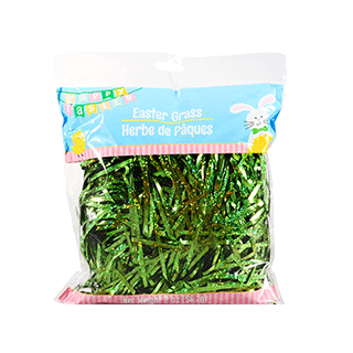 Green holographic basket grass