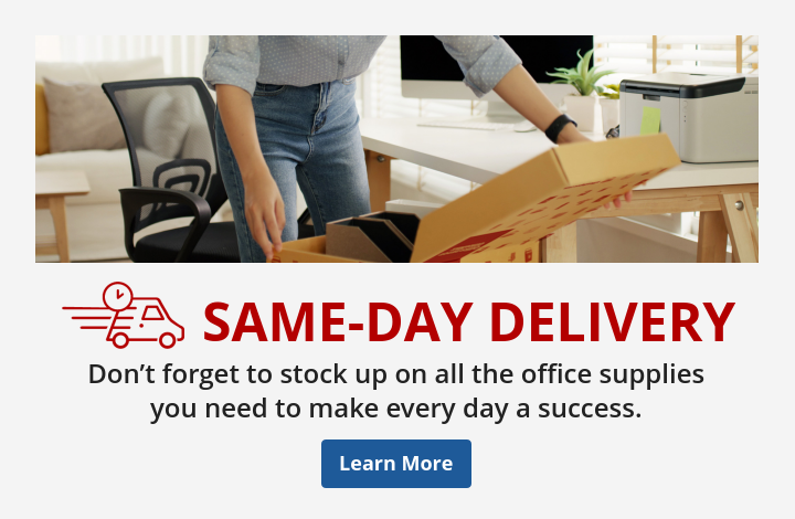 Get Same-Day Delivery on office supplies