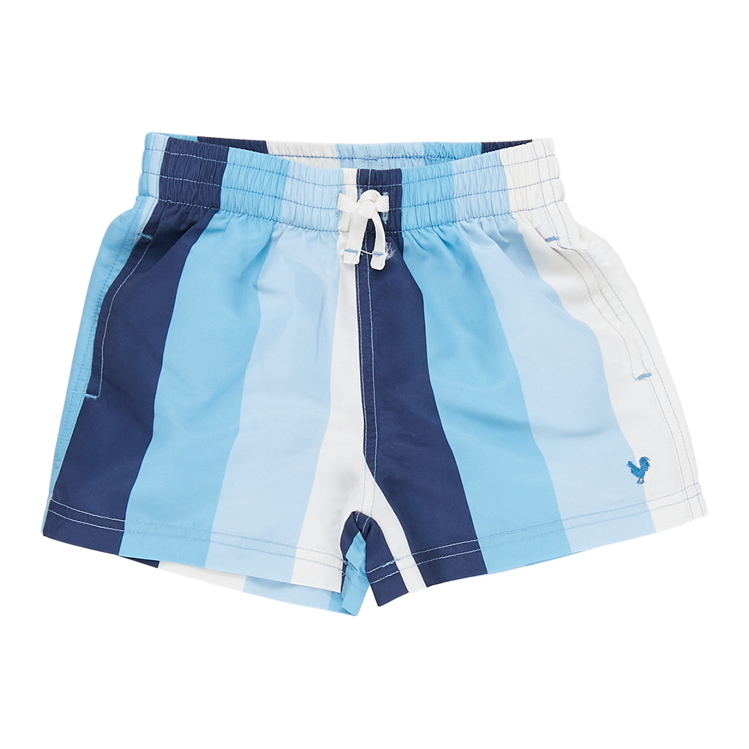 Image of Boys Swim Trunk - Ocean Stripe