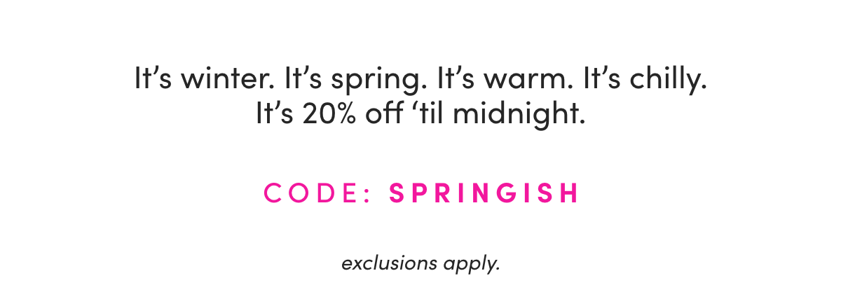 CODE: SPRINGISH