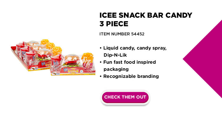 Icee Snack Bar Candy 3 Piece