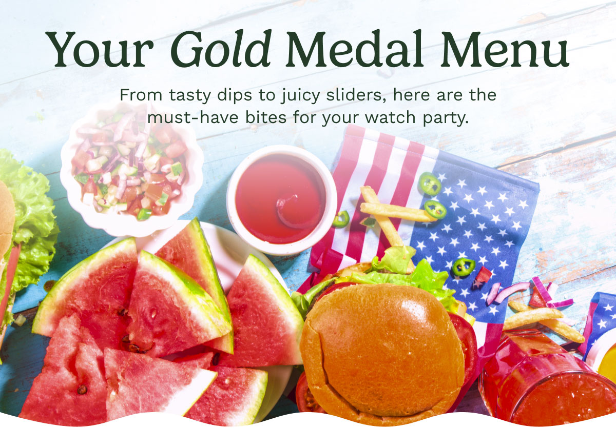 Your Gold Medal Menu