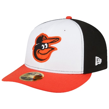  New Era White/Orange  Home Authentic Collection On-Field Low Profile 59FIFTY Fitted Hat