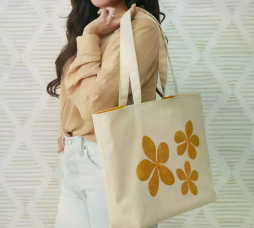 Canvas Appliqué Tote