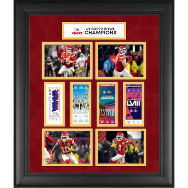  Four-Time Super Bowl Champions Framed 20" x 24" 4-Time Ticket Collage